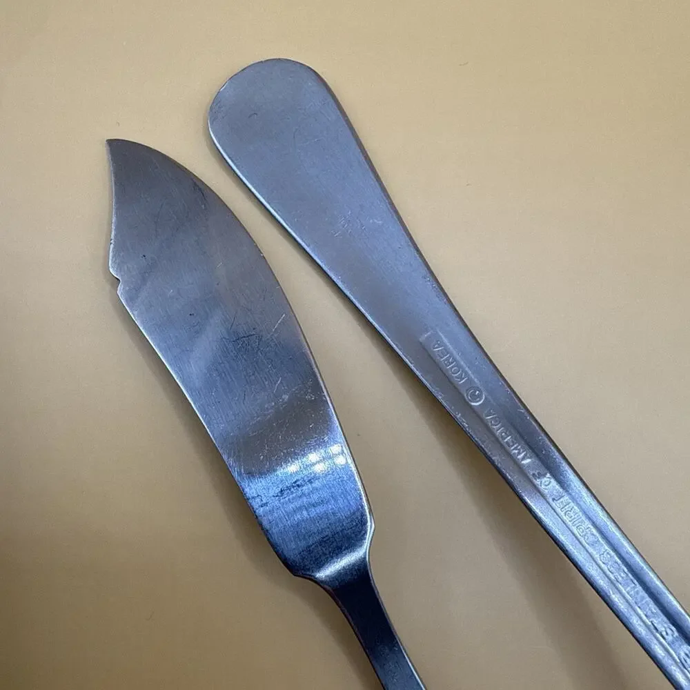 WF Washington Forge Spirit of America Serving Gravy Ladle Butter Knife Stainless